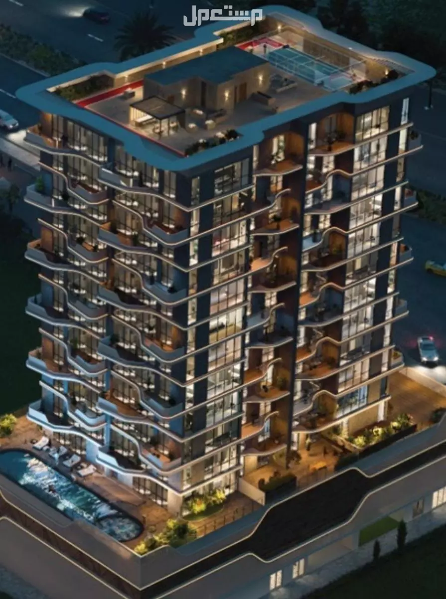 للبيع شقه بالاقساط 1% في جزر دبي اطلاله مباشره