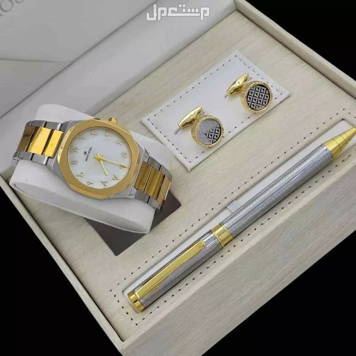 طقم ساعة رجالي مونت رويال ماستر كوالتي