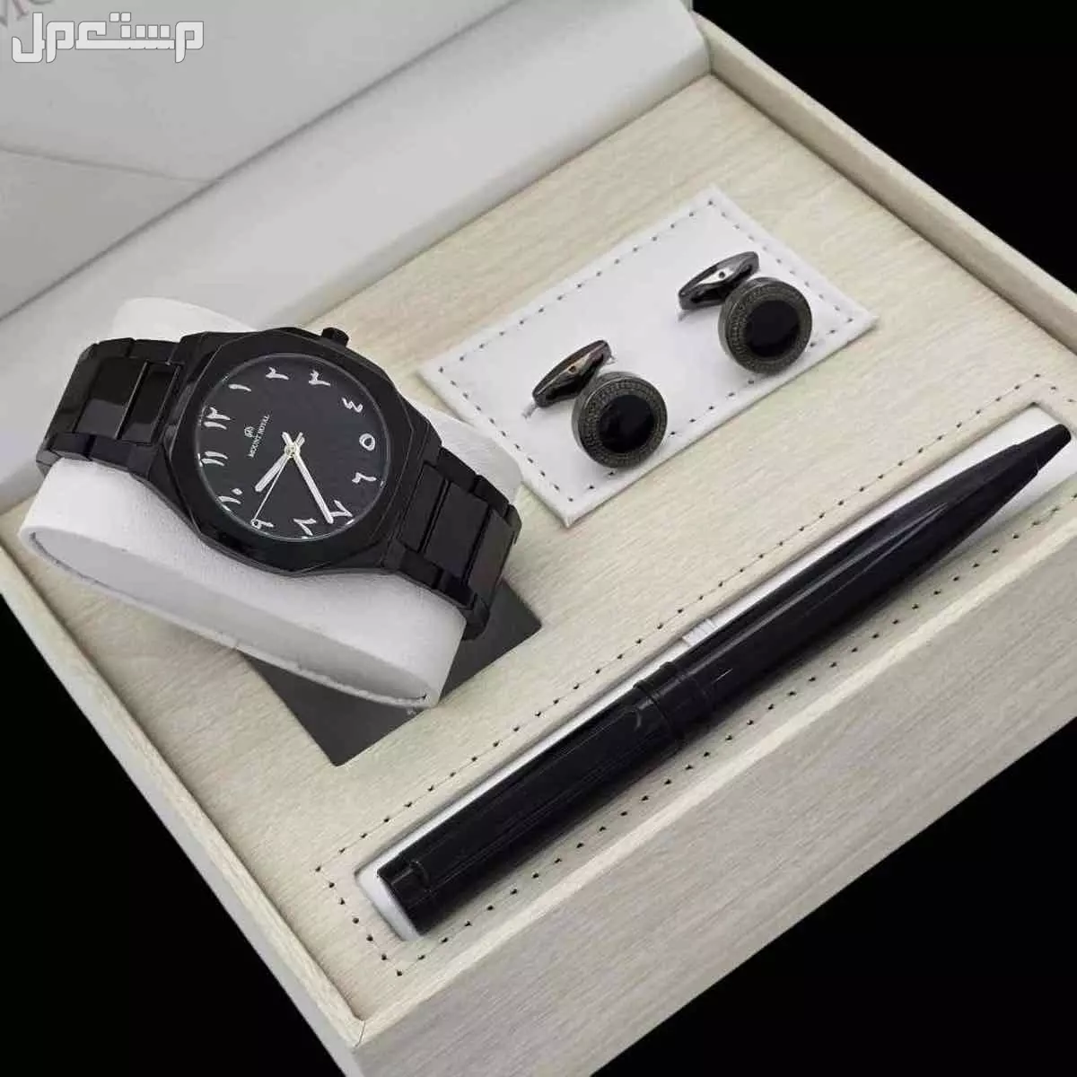طقم ساعة رجالي مونت رويال ماستر كوالتي