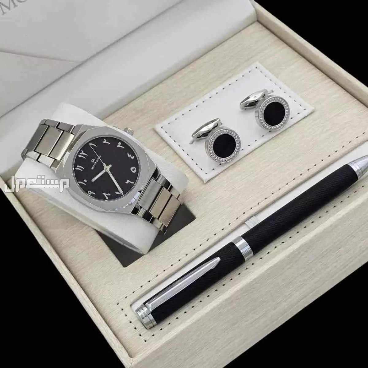 طقم ساعة رجالي مونت رويال ماستر كوالتي