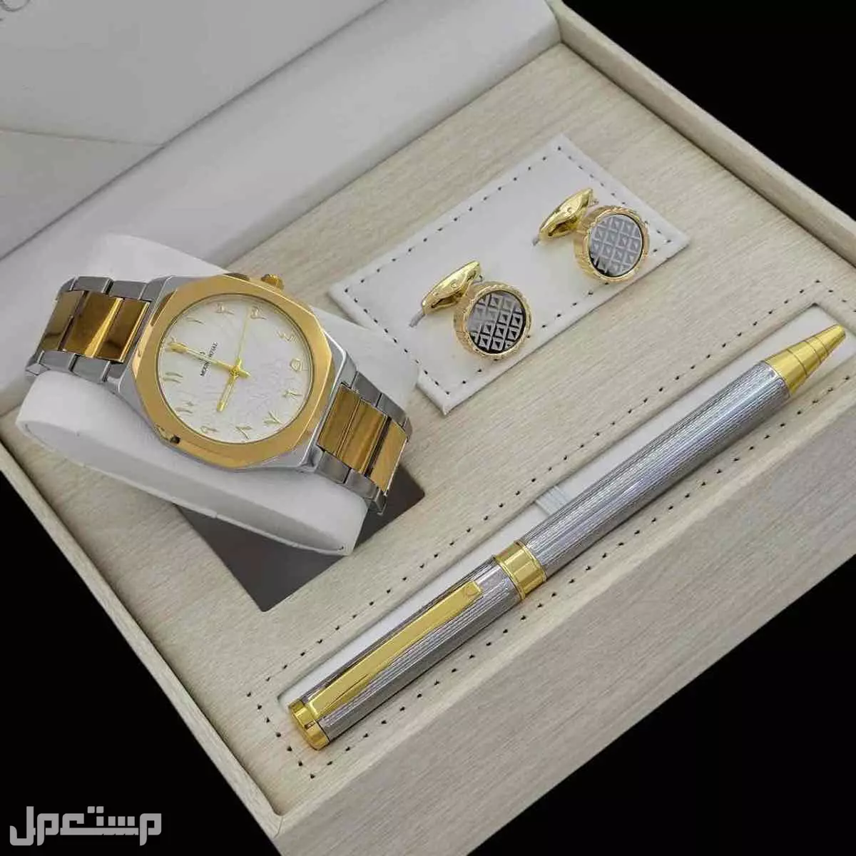 طقم ساعة رجالي مونت رويال ماستر كوالتي