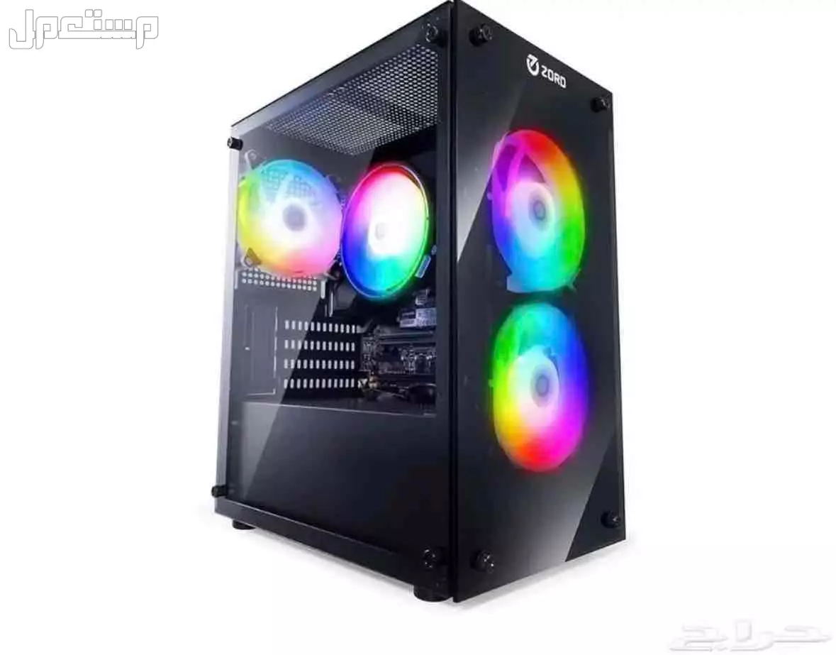 كمبيوتر مكتبي للألعاب والجرافيكس المواصفات: • معالج: AMD Ryzen 3 3200G • كرت شاشة: NVIDIA GTX 1650 • رام: 16GB • تخزين: 1TB SSD M.2 سريع • نظام: Windows 10 أصلي • كيس احترافي Zord Phantom-1