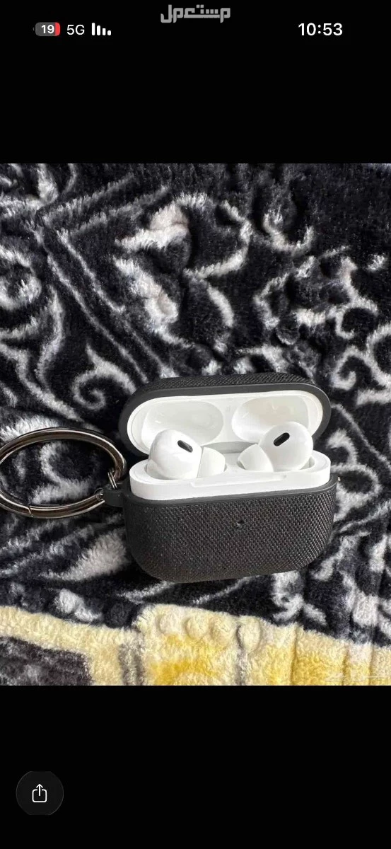 سماعة ايربودز 2 برو جديده لها 15 يوم اصلية من جرير