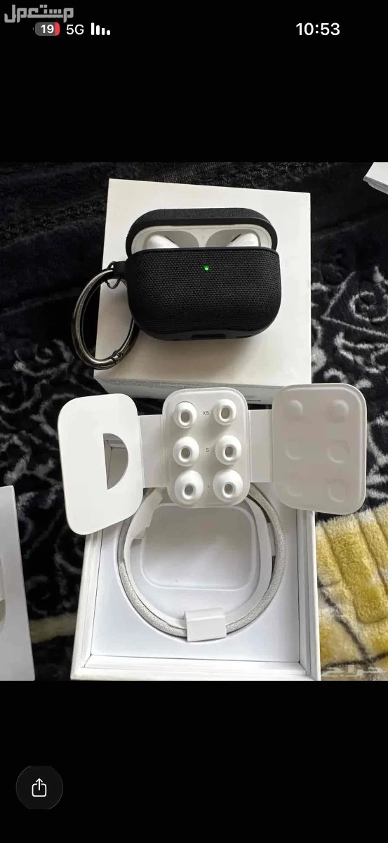 سماعة ايربودز 2 برو جديده لها 15 يوم اصلية من جرير