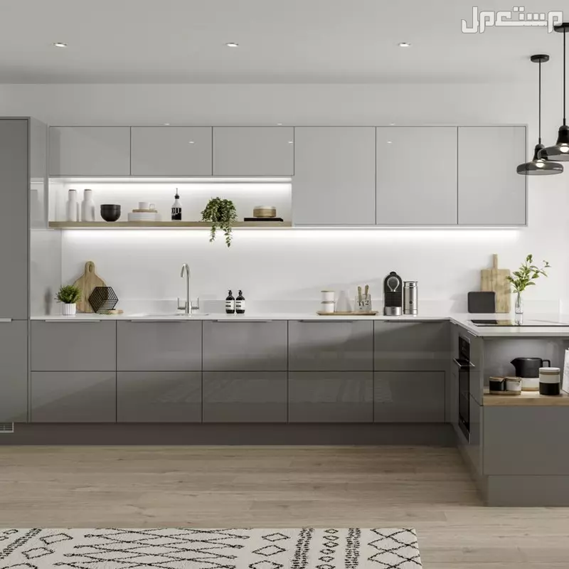 مميزات وعيوب مطابخ الكلادينج 2026.. المواصفات والأسعار وأحدث الألوان دواليب مطبخ بولي لاك