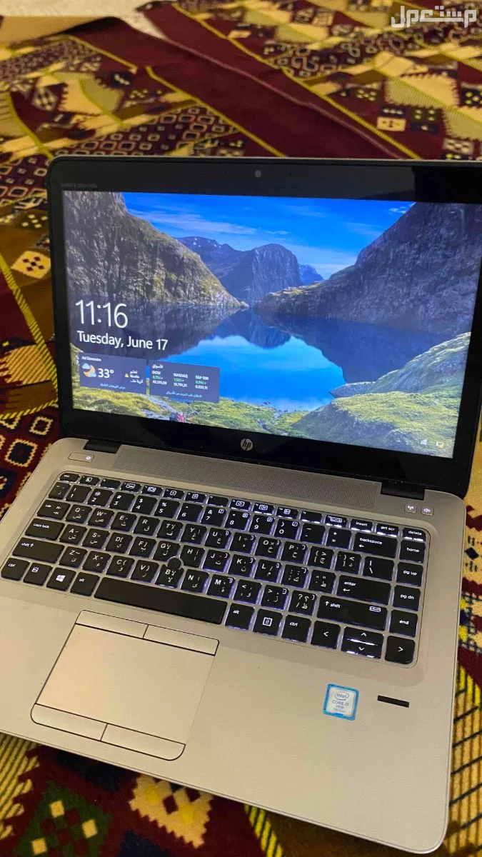 لابتوب hp نظيف للبيع مواصافته والسعر مذكوره بالاعلان