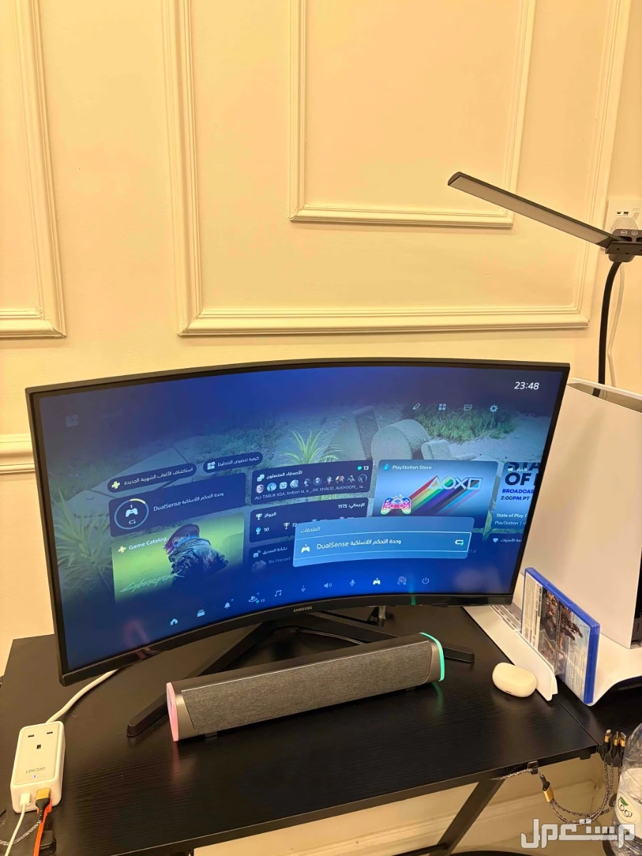 بلاستيشن 5 + شاشة سامسونج  في تبوك رمزي