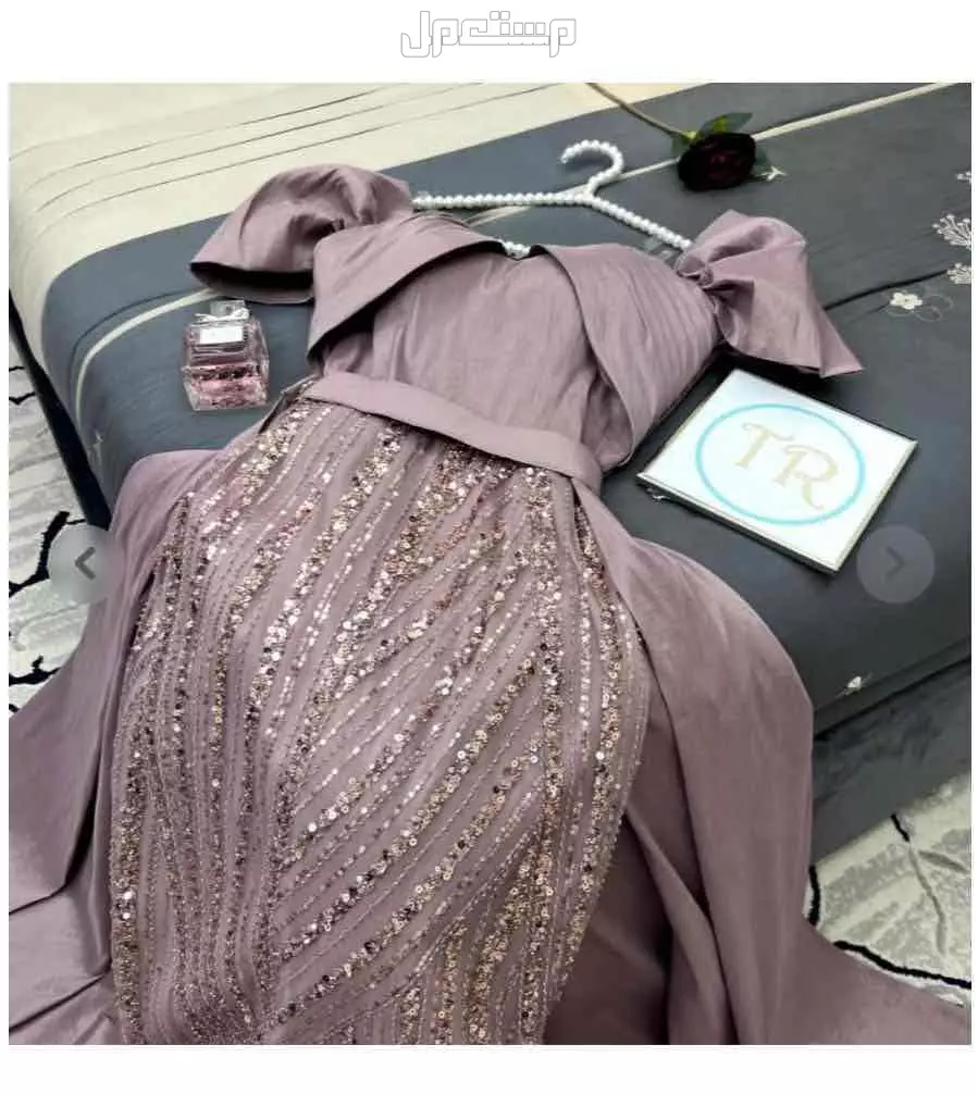 فستان راقي طويل للمناسبات – جديد مع تطريز ولمعة في الرياض بسعر 700 ريال سعودي