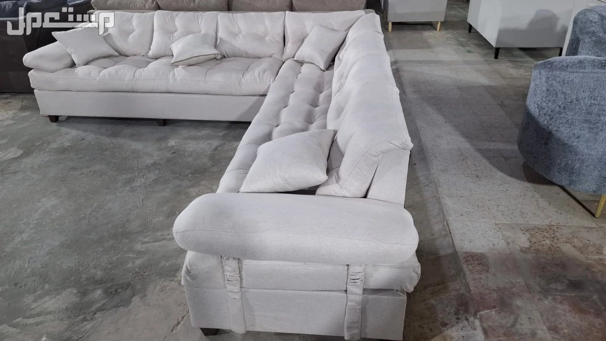 كنب جديد جاهز جميع الالوان بالرياض اطقم حرف ال و7اشخاص مع التوصيل بالرياض