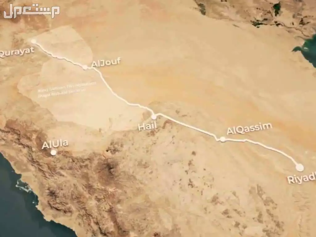 قطار حلم الصحراء السعودي: أول قطار فاخر 5 نجوم في المملكة مسار قطار حلم الصحراء السعودي الفاخر