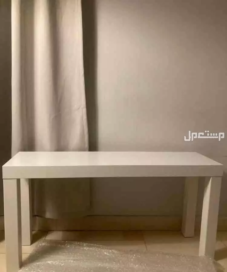طاولة تلفزيون ايكيا ابيض جديدة