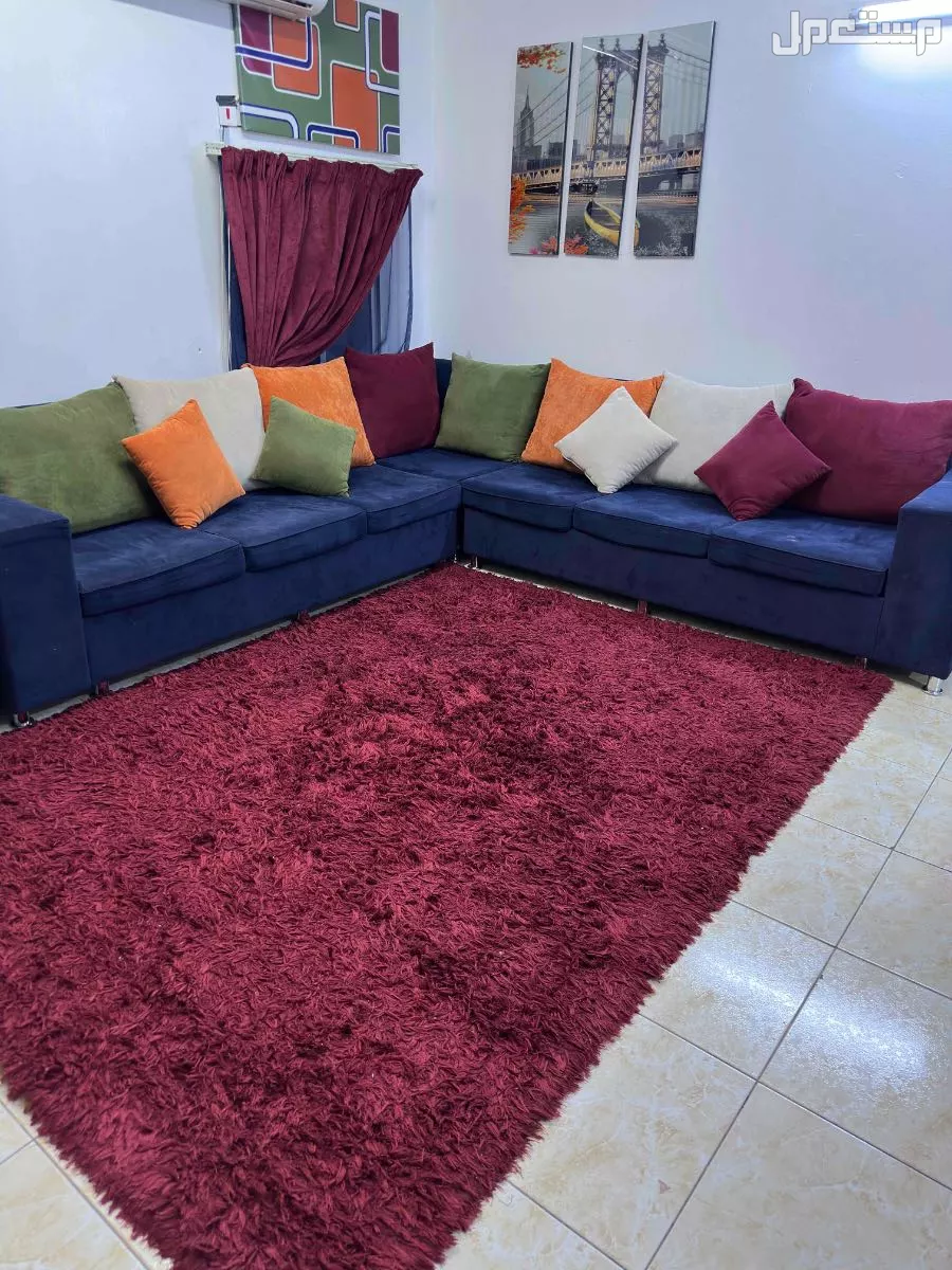 كنب حرف L مقاس 3في 3 خشب وضغط قوي  جداً  +ستاره +سجاده تركي شعر  في الرياض حي العزيزيه جنوب الرياض  بسعر 500 ريال سعودي