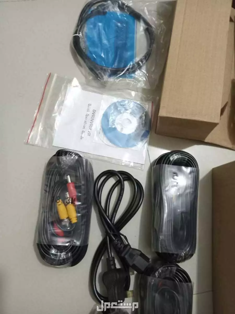 عدد 8 كاميرا مع بالرسيفر بالهارد دسك بالاسلاك كامله