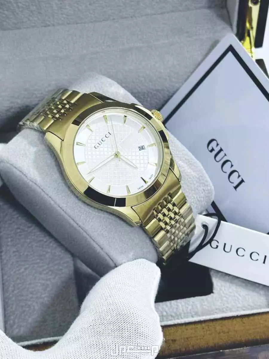 ساعات قوتشي رجالي درجة اولي طبق الاصل