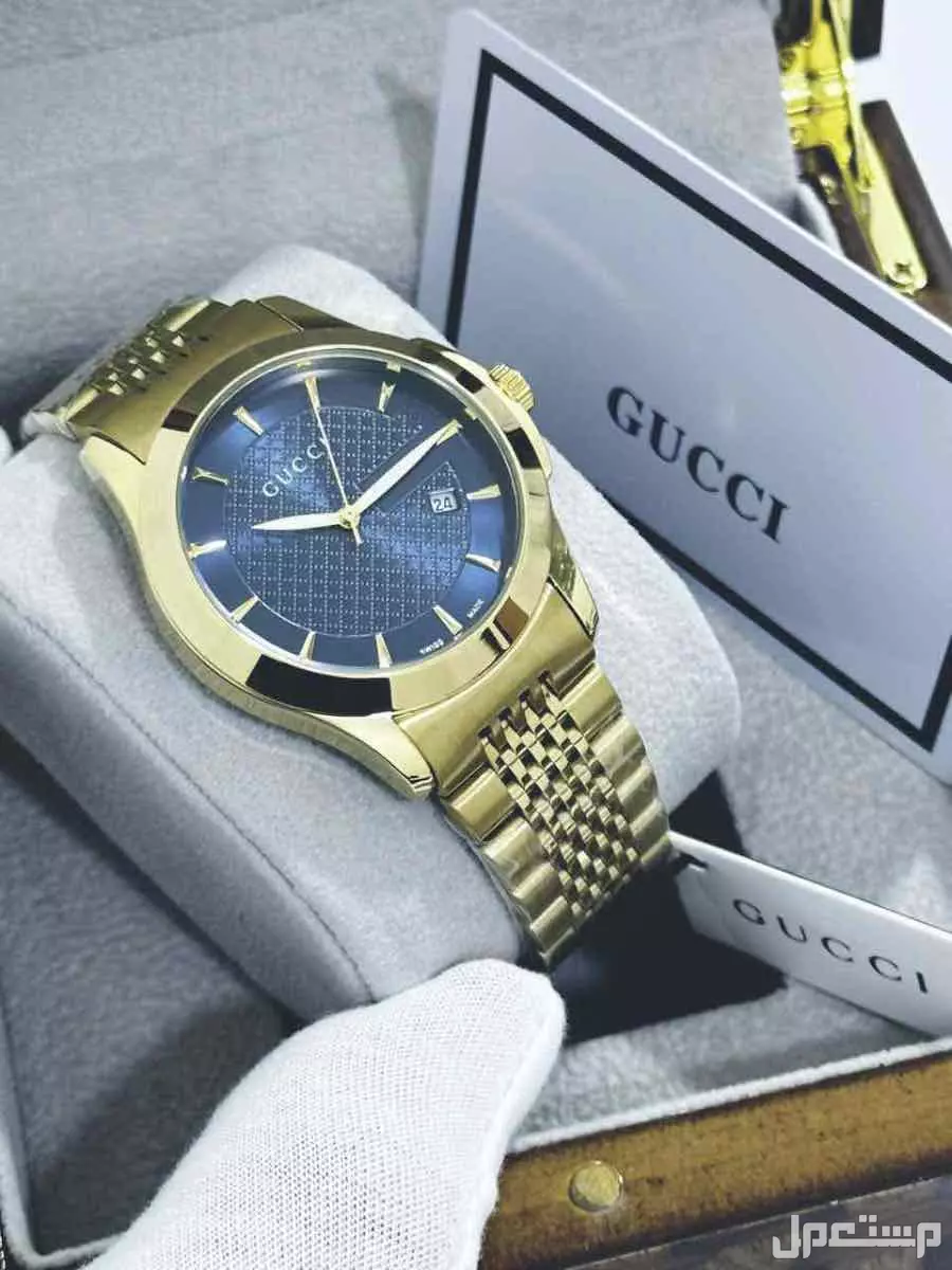 ساعات قوتشي رجالي درجة اولي طبق الاصل