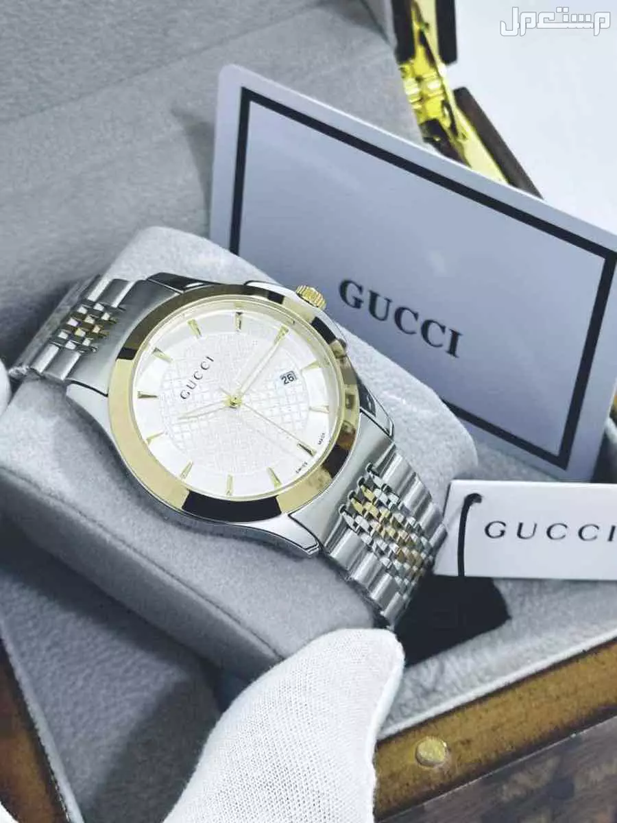 ساعات قوتشي رجالي درجة اولي طبق الاصل