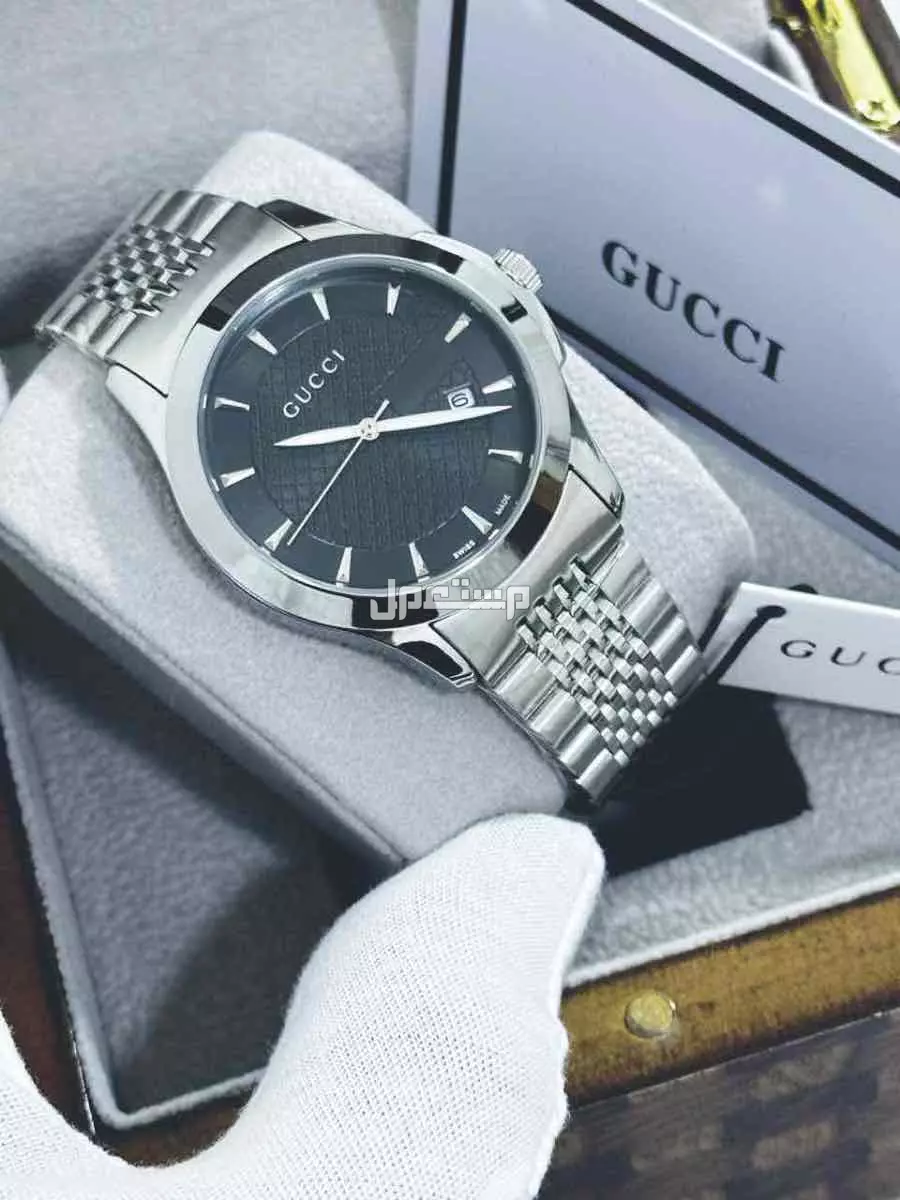 ساعات قوتشي رجالي درجة اولي طبق الاصل