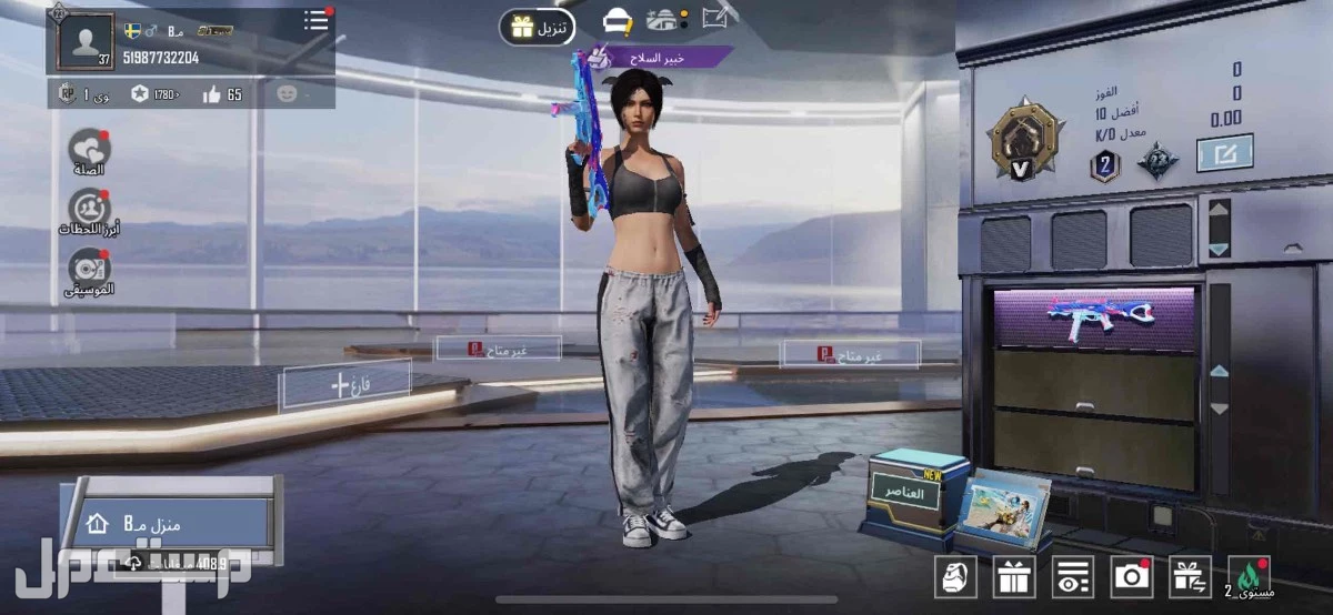 حساب ببجي للبيع   في حفر الباطن بسعر0100 ريال سعودي