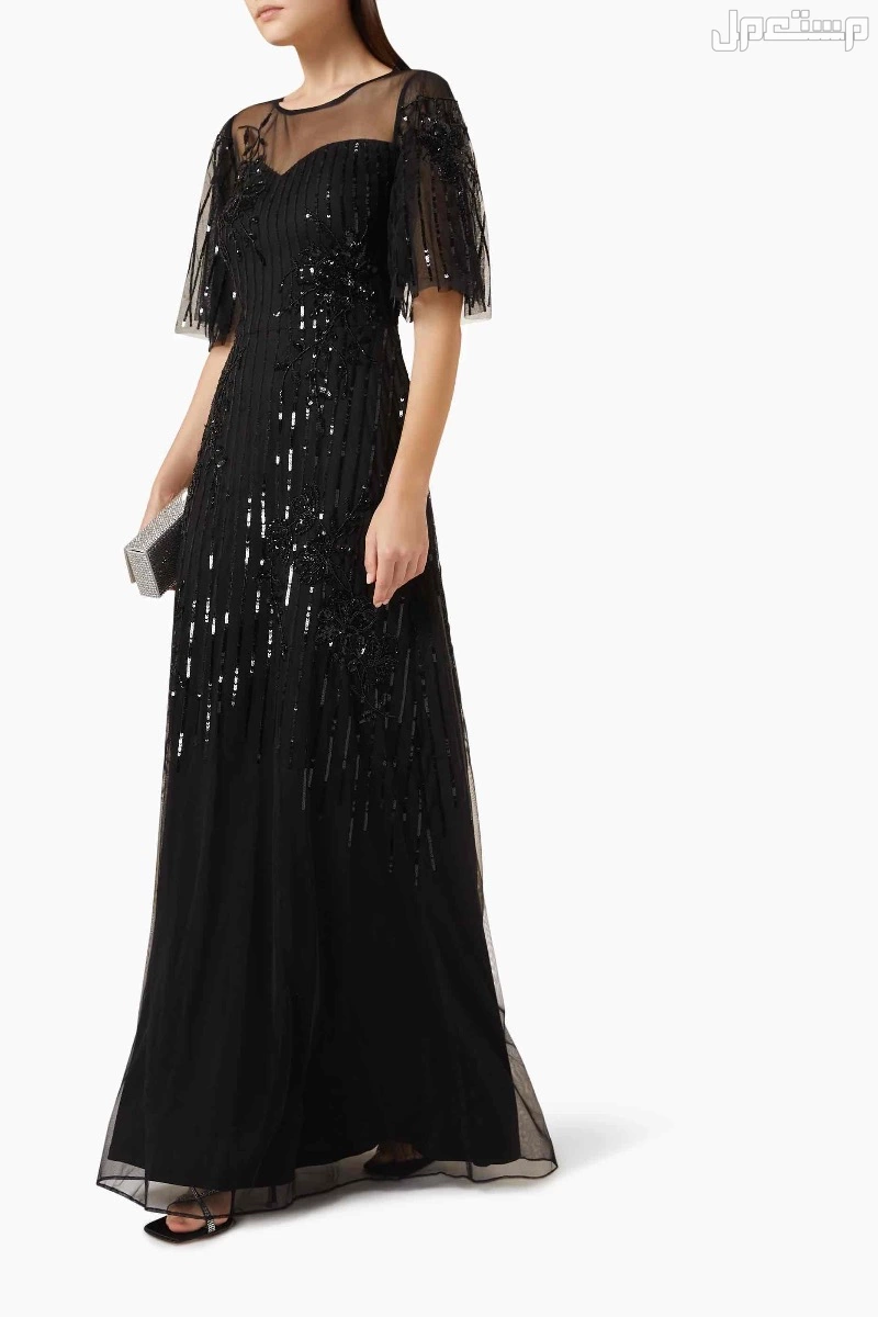 فستان سهره أسود مطرز من أوناس في الرياض بسعر 750 ريال سعودي