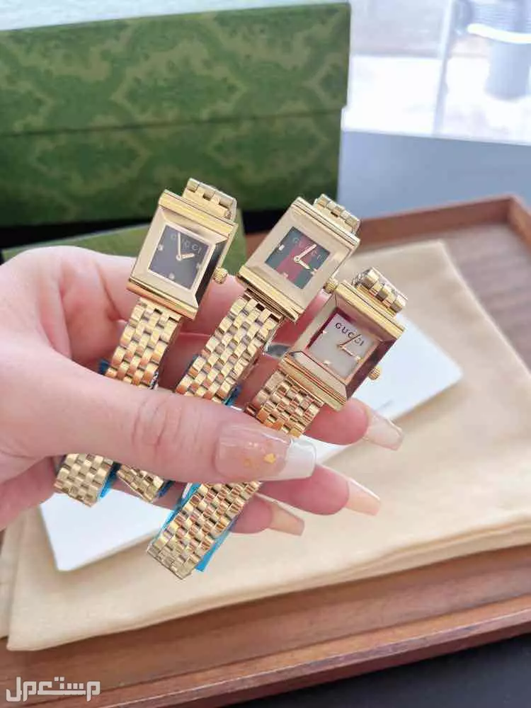 ساعات قوتشي نسائي درجة اولي طبق الاصل