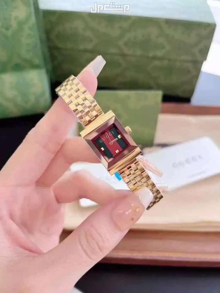 ساعات قوتشي نسائي درجة اولي طبق الاصل