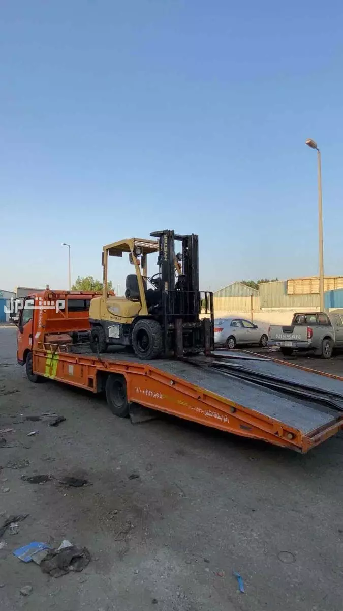 رافعه شوكيه ايجار سطحه النقل سيارات داخلي و خارجي Forklift for rent and Towing service inside jubail out side jubail