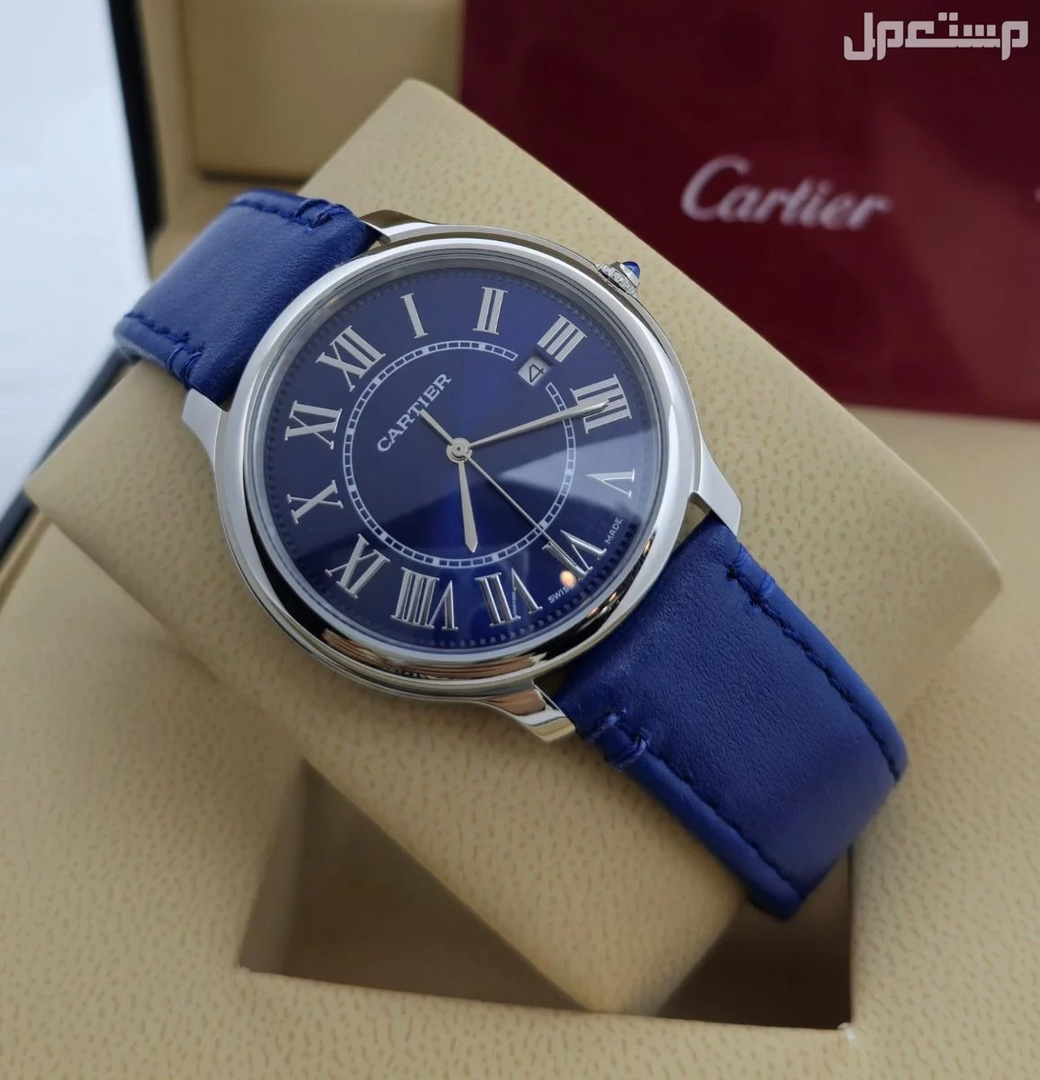 ساعة كارتير رجالي جلد ماستر كواليتي