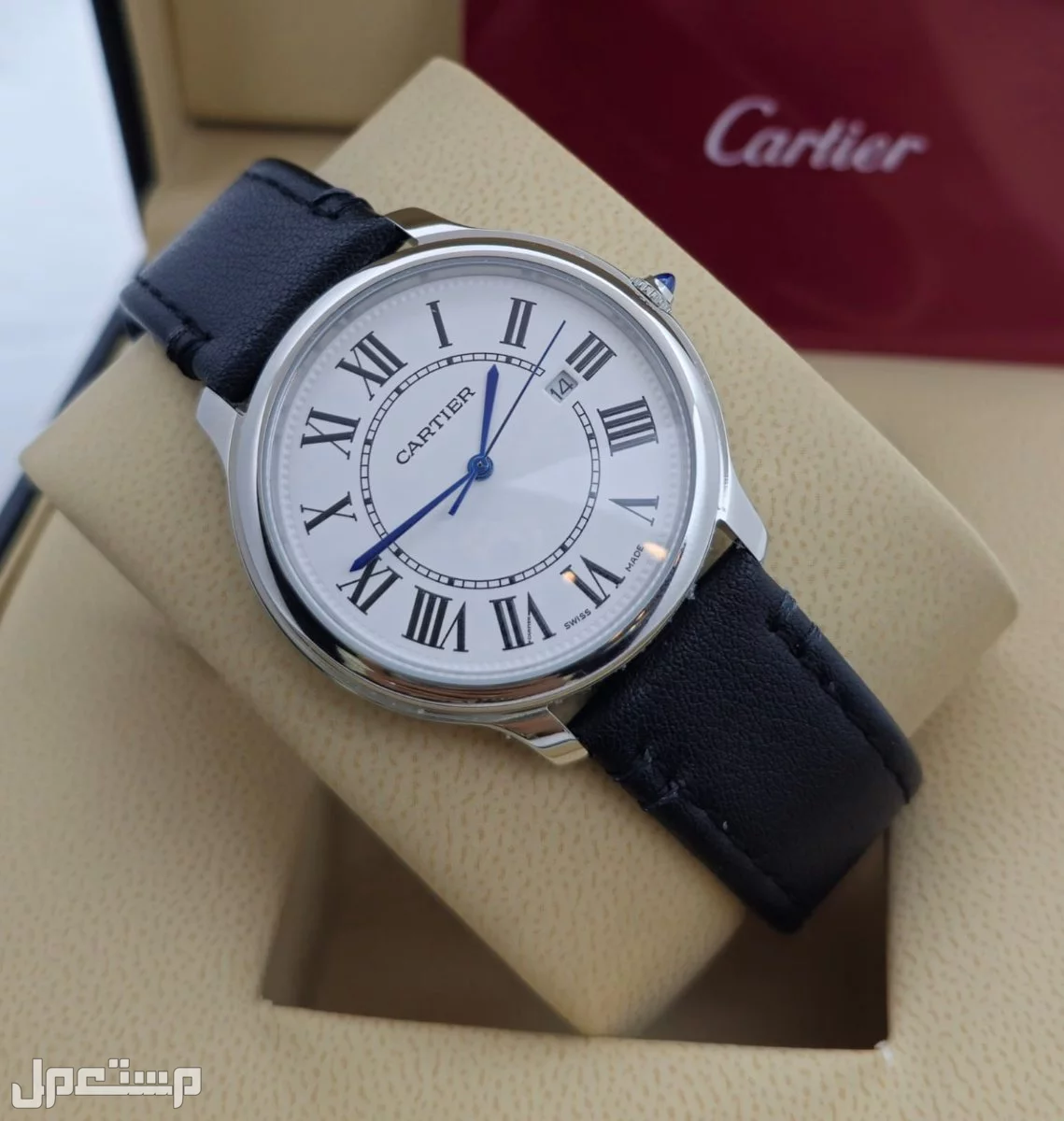 ساعة كارتير رجالي جلد ماستر كواليتي