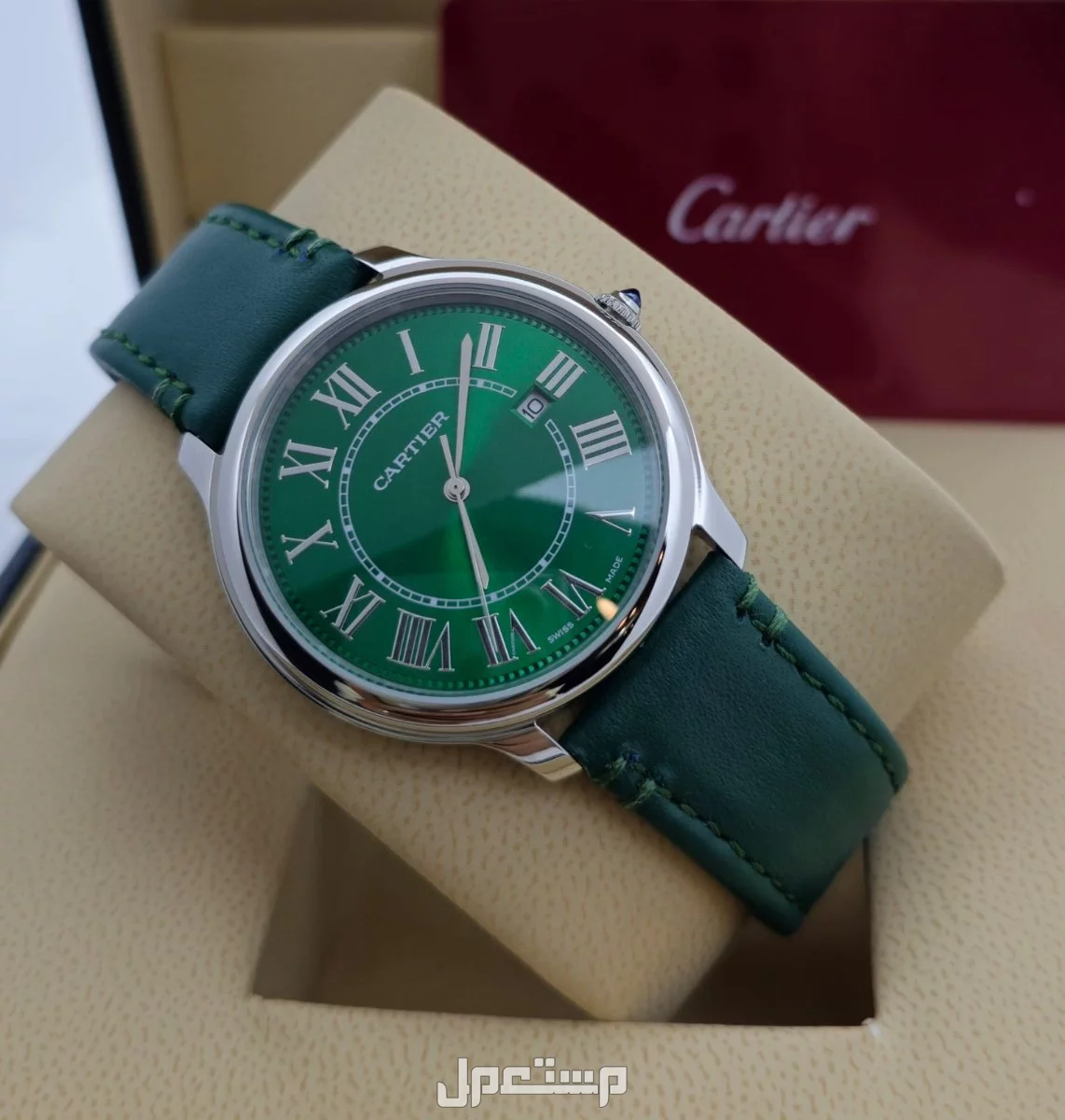 ساعة كارتير رجالي جلد ماستر كواليتي