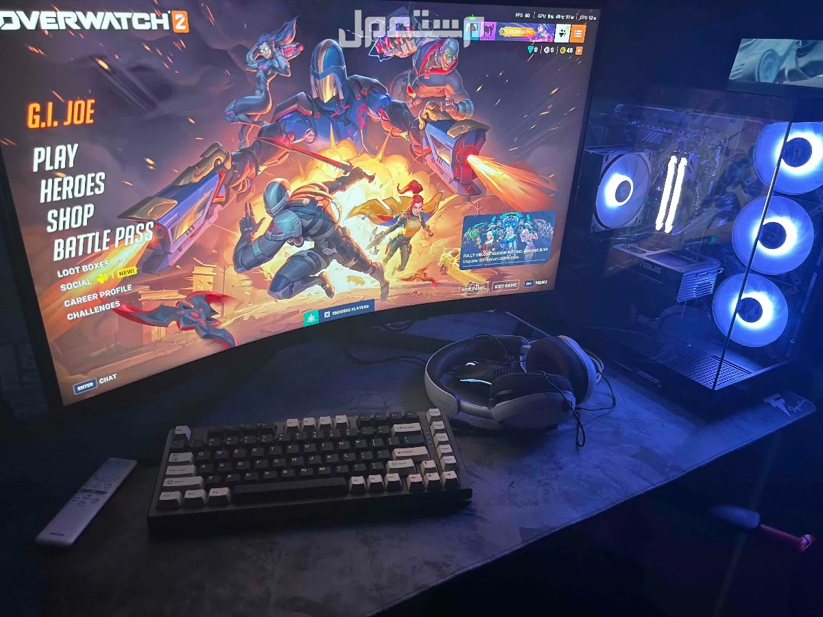 شاشة samsung oddyssey g6 2k 240 hz curved في القطيف بسعر 1600 ريال سعودي