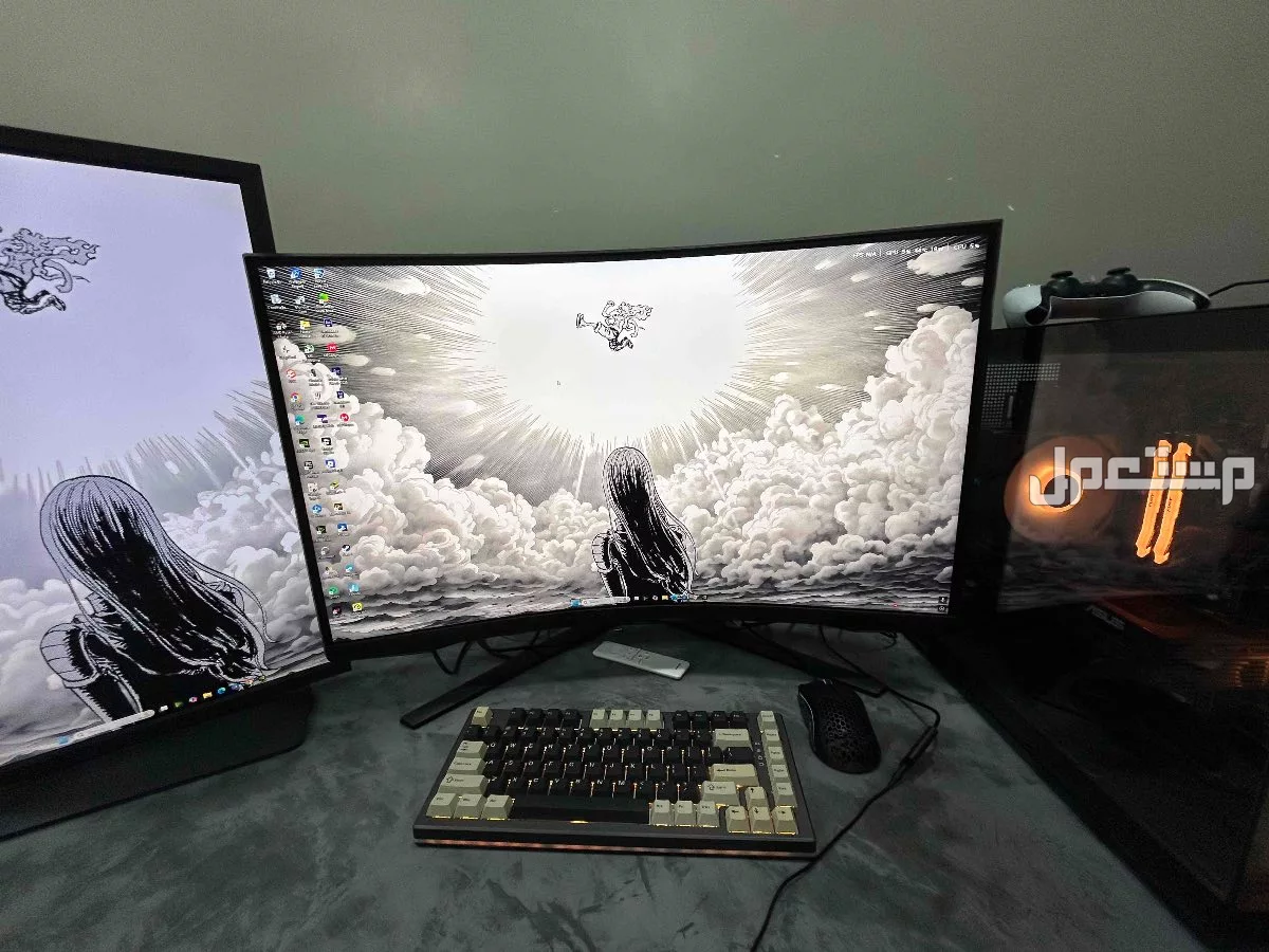 شاشة samsung oddyssey g6 2k 240 hz curved في القطيف بسعر 1600 ريال سعودي