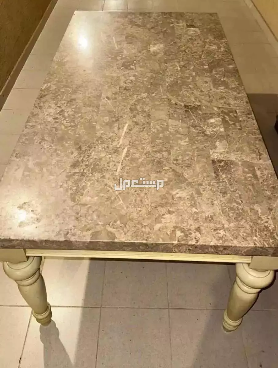 طاولة طعام رخام طبيعي بسعر 2000