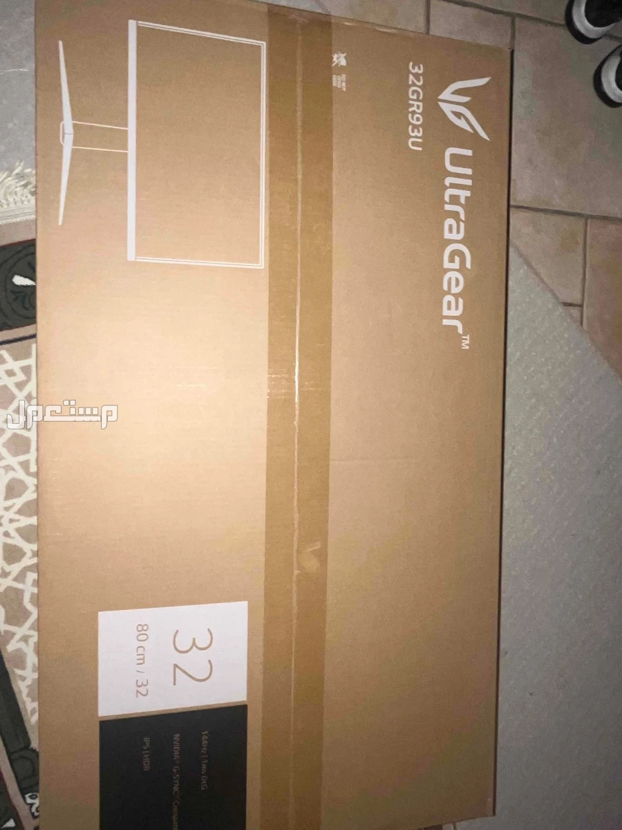 شاشة LG ULTRAGEAR 32GR93U 4K 144hz IPS 32 انش Inch