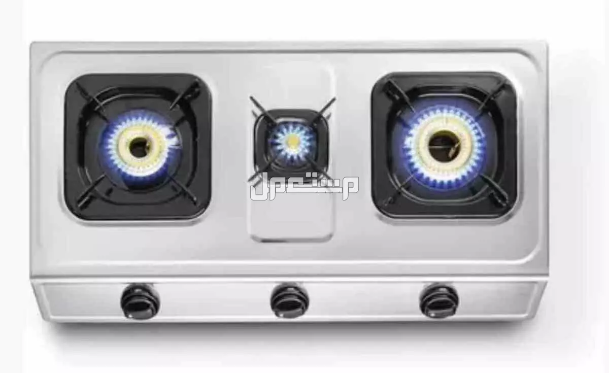 موقد غاز بثلاثة شعلات جديدة بالكرتون لم يستخدم