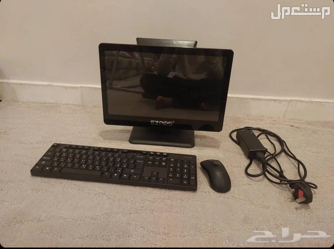كاشير EZPOS مستعمل اسبوعين بدون اي عيوب الرام 4 جيجا التخزين 108 جيجا