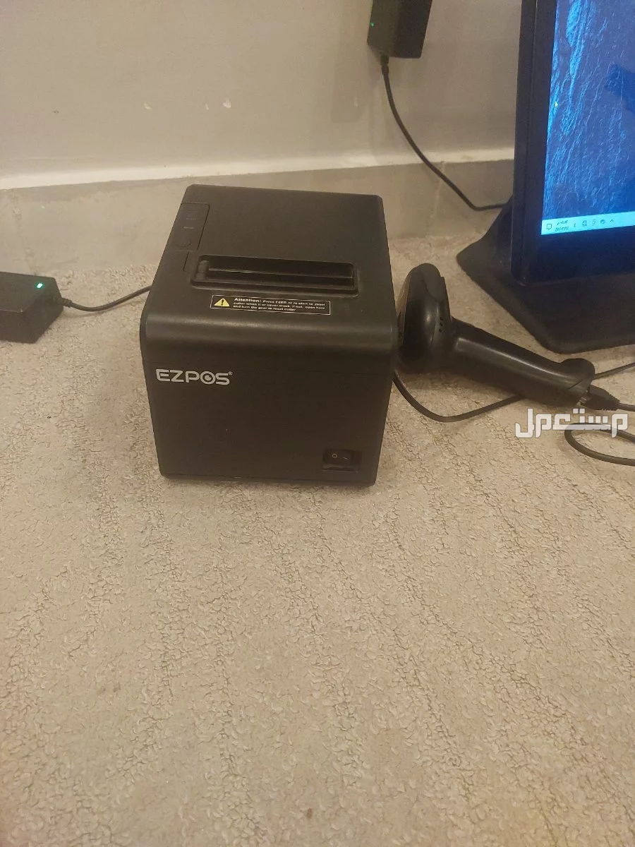 كاشير EZPOS مستعمل اسبوعين بدون اي عيوب الرام 4 جيجا التخزين 108 جيجا
