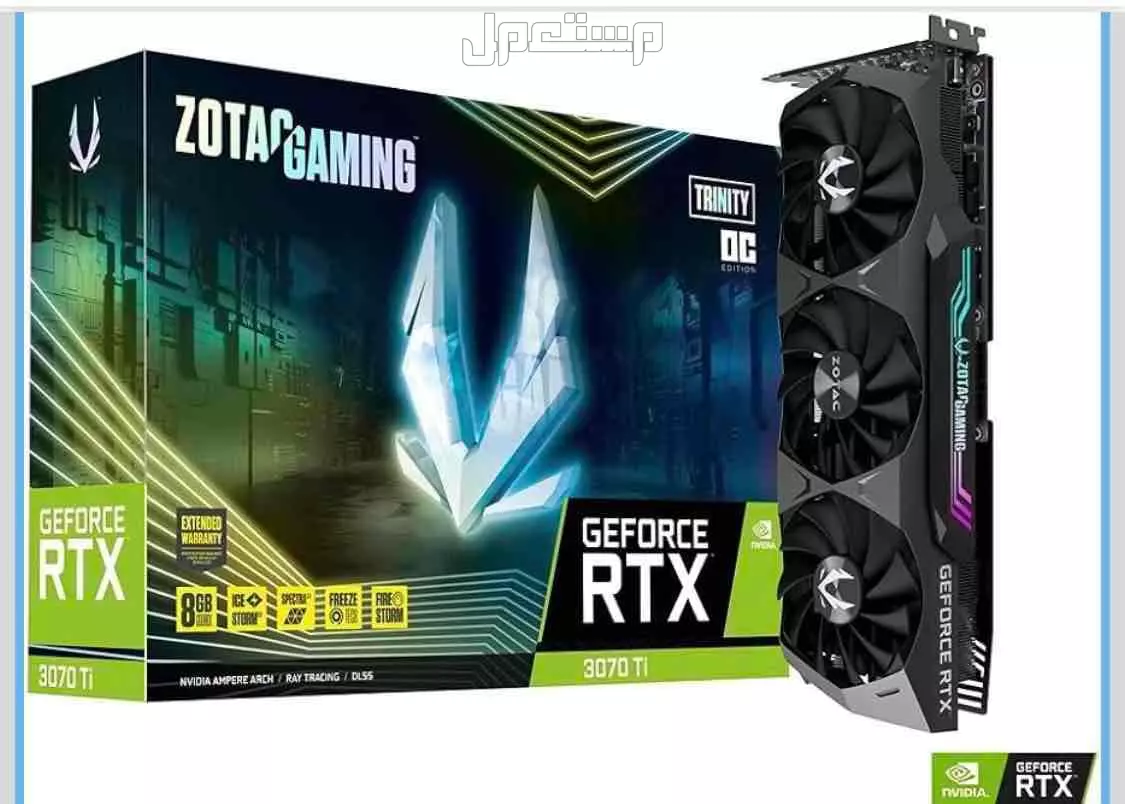 كرت شاشه RTX3070 TI في الرياض بسعر 1230 ريال سعودي