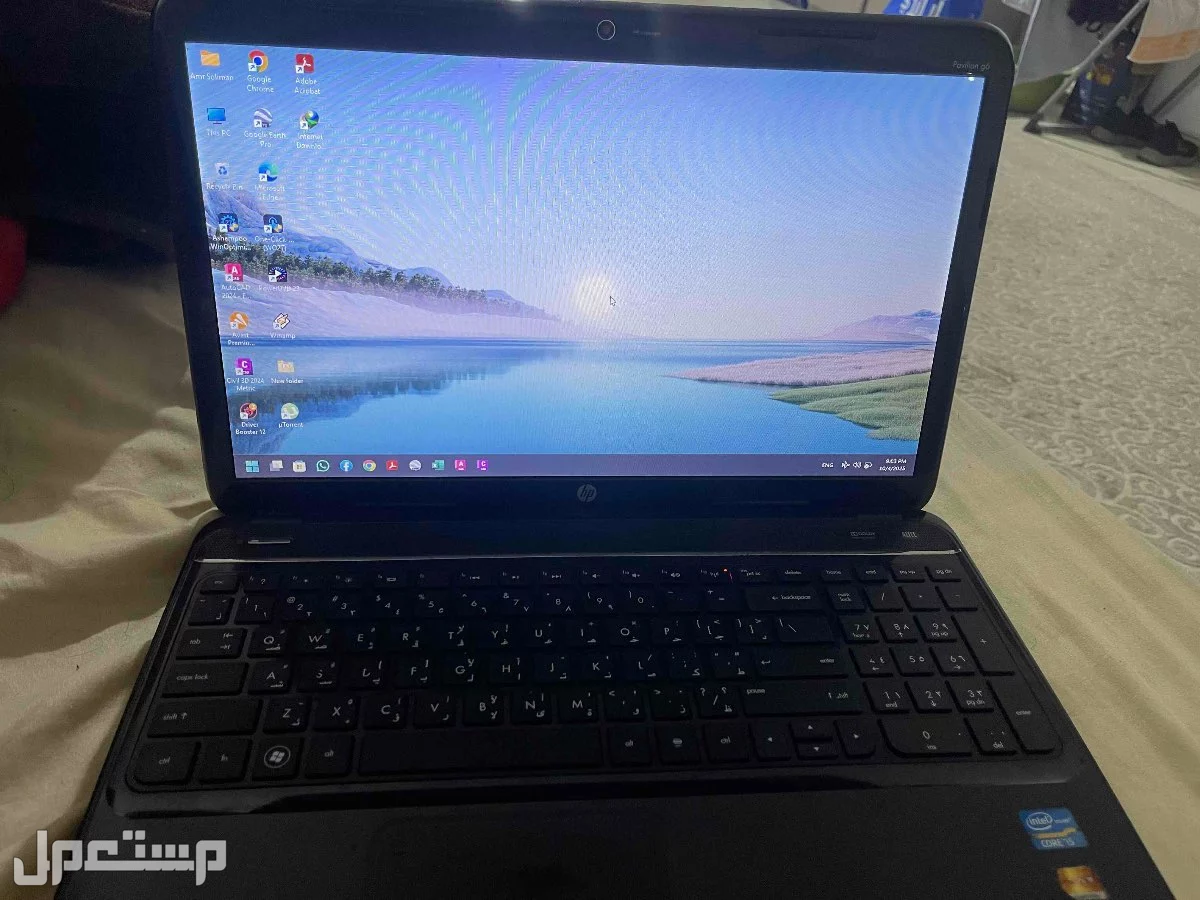 لابتوب hp pavilion G6 للبيع ماركة إتش بي في المدينة المنورة بسعر 600 ريال سعودي