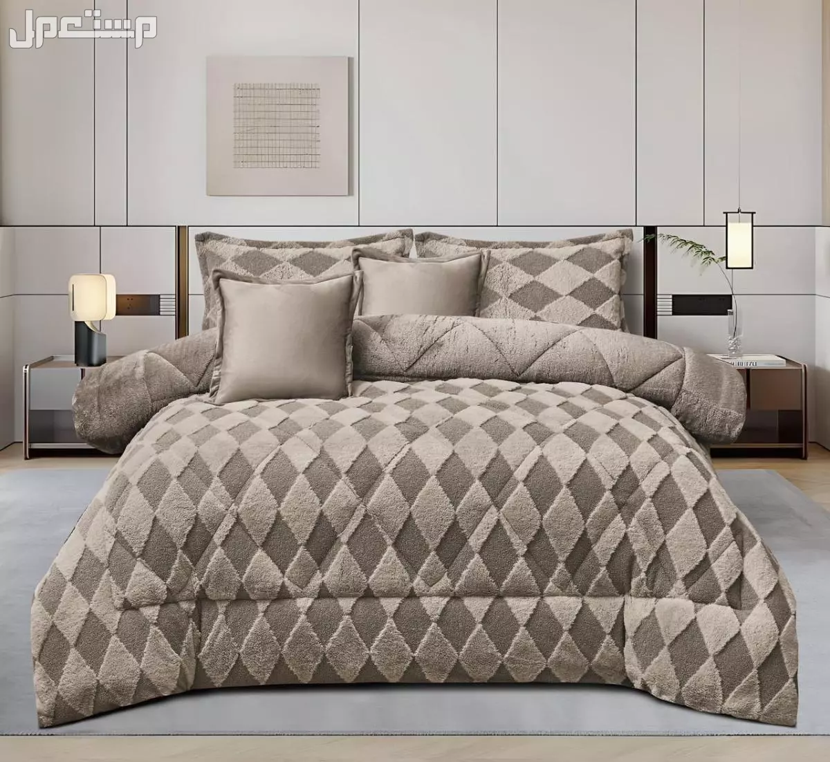 مفارش 6 قطع نفرين ونفر ونص شتوي حشوة و سط نشحن لكافه مدن المملكة  في الرياض  في المجمعة بسعر 260 ريال سعودي