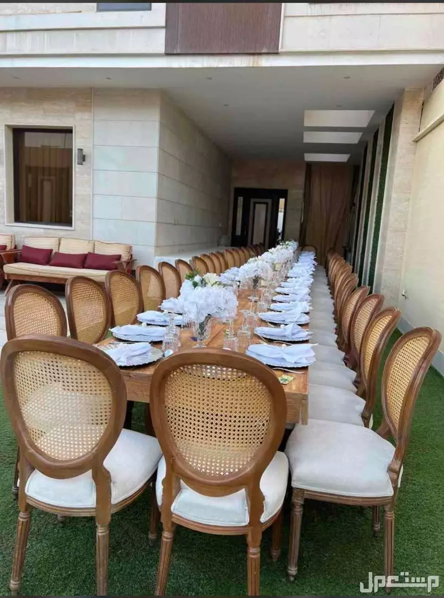 حفلات مناسبات تأجير كراسي طاولات كنب جلسات مداخل حفلة ضيافة