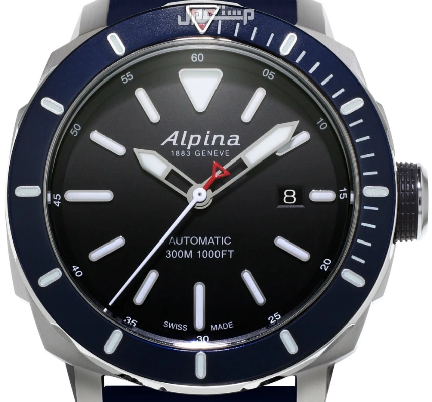 ساعة alpina بسعر 2500  مستعمل استعمال خفيف بدون ورق بدون كرتونة اصلية