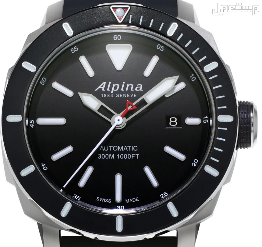 ساعة alpina بسعر 2500  مستعمل استعمال خفيف بدون ورق بدون كرتونة اصلية