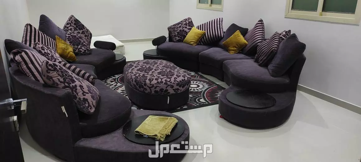 كنب 12 شخص - نظيف جدا - 7 قطع - مشترى من معرض ديموس - حي النهضة قرب حي الخليج