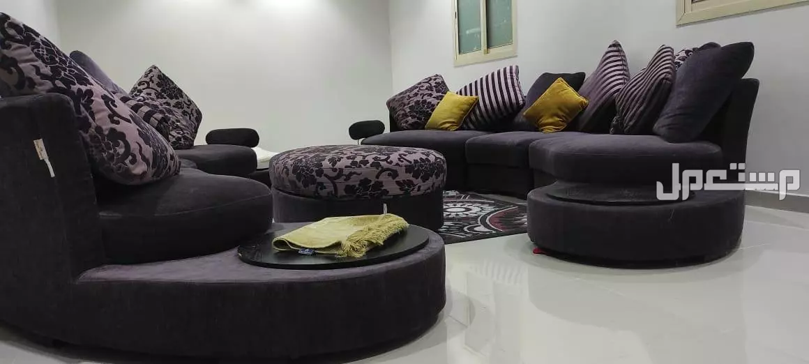 كنب 12 شخص - نظيف جدا - 7 قطع - مشترى من معرض ديموس - حي النهضة قرب حي الخليج