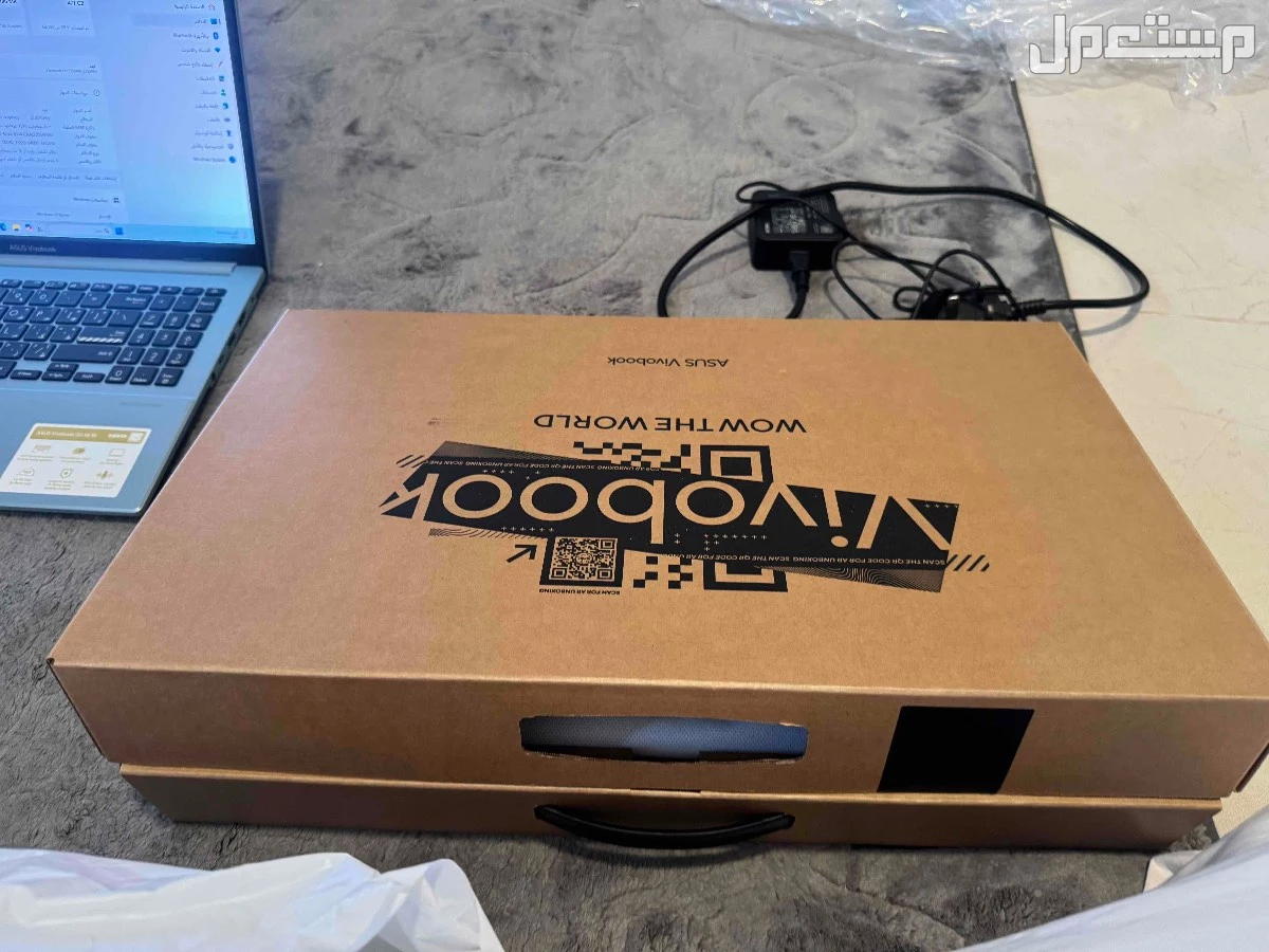 لابتوب اسوس فيفو بوك قو 14/15 نظييف جداً وشبه جديد