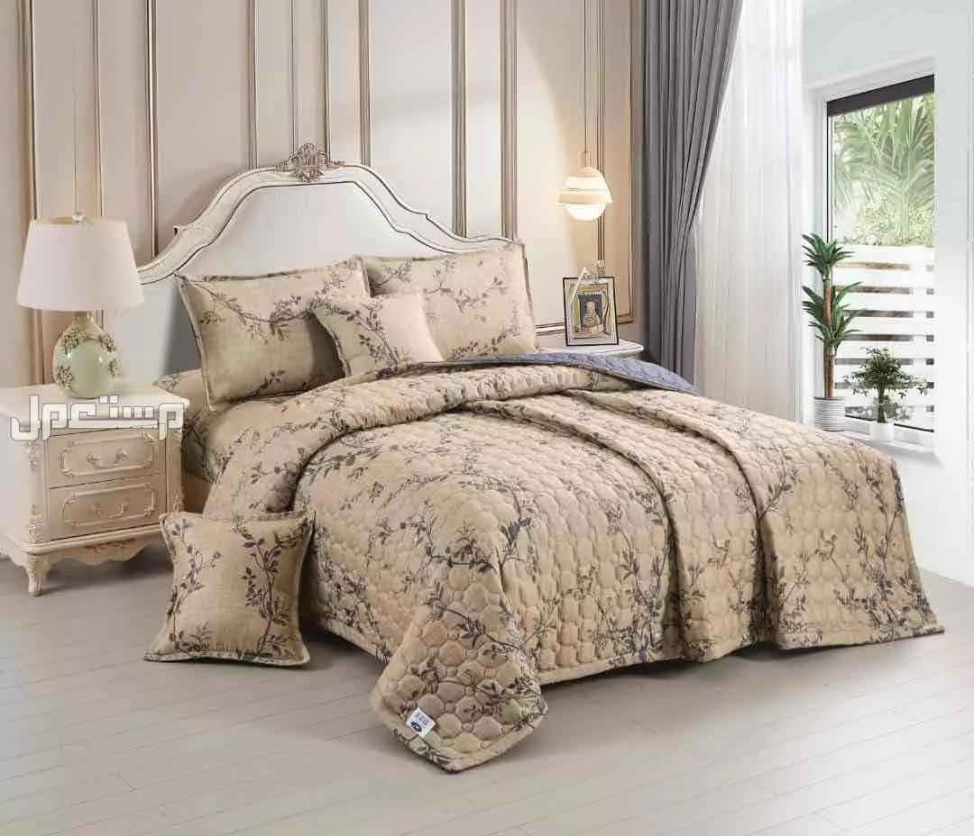 لحاف قطن مضغوط نفر ونص والثاني مجانا