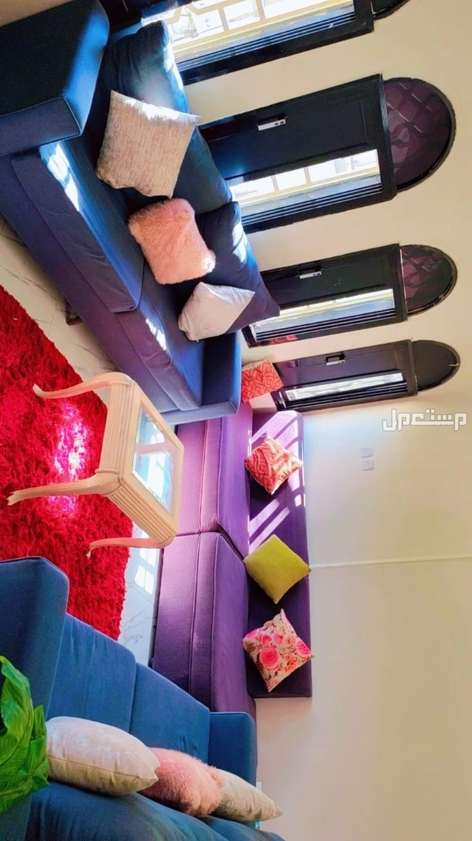 (4 قطع كنب ازرق  في المدينة المنورة