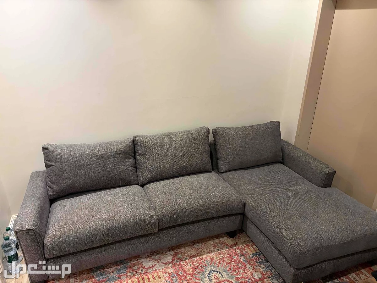 كنب حرف L عرضها 2.65 في 1.5 متر