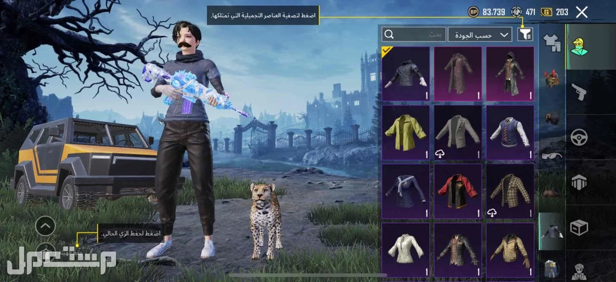 للبيع حساب ببجي فخم السعر 450 في خميس مشيط