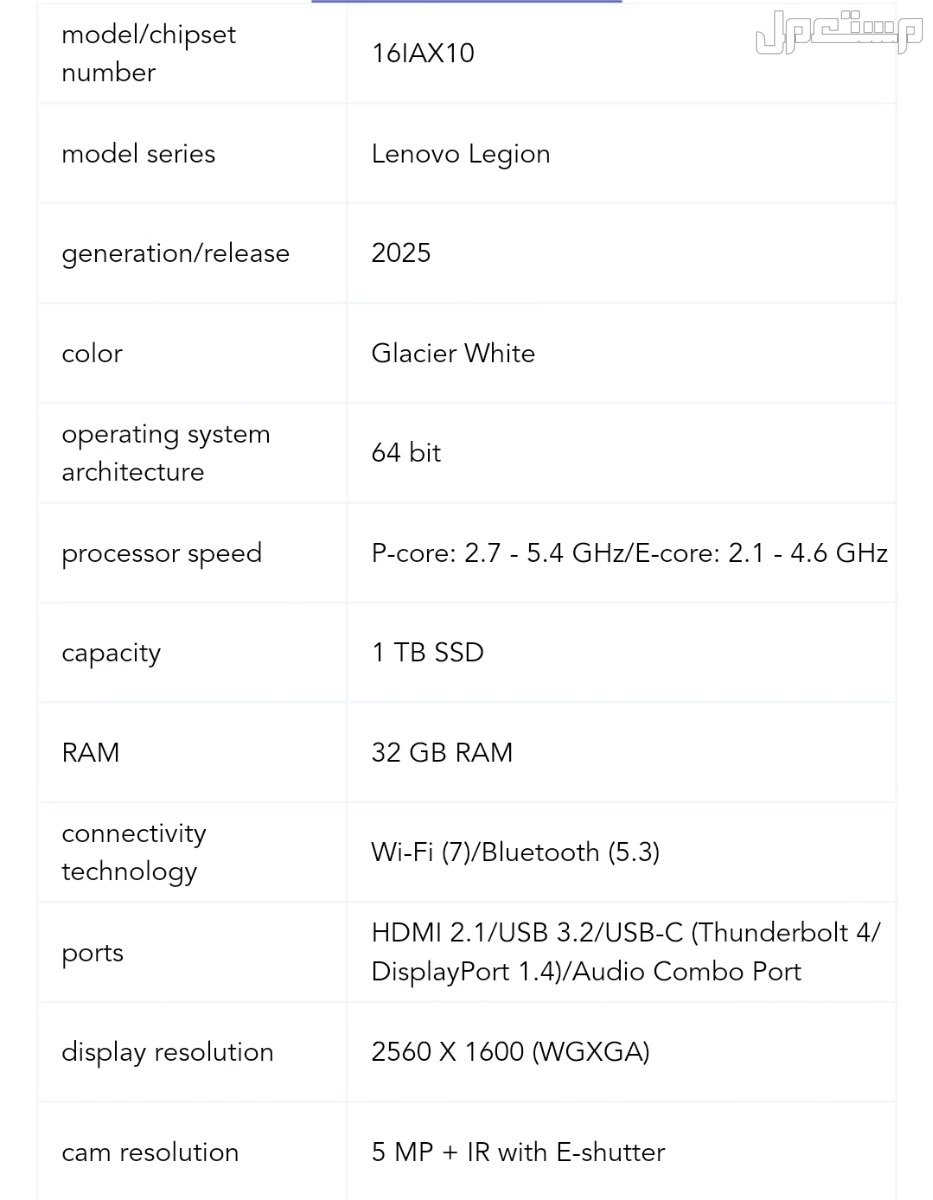 لابتوب لينوفو 7 جيمينج جديد ضمان 22 شهر بالكرتون والفاتورة ماركة لينوفو في الرياض بسعر 7900 ريال سعودي